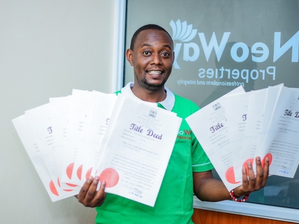 Neoway properties member holding Ready Title Deeds