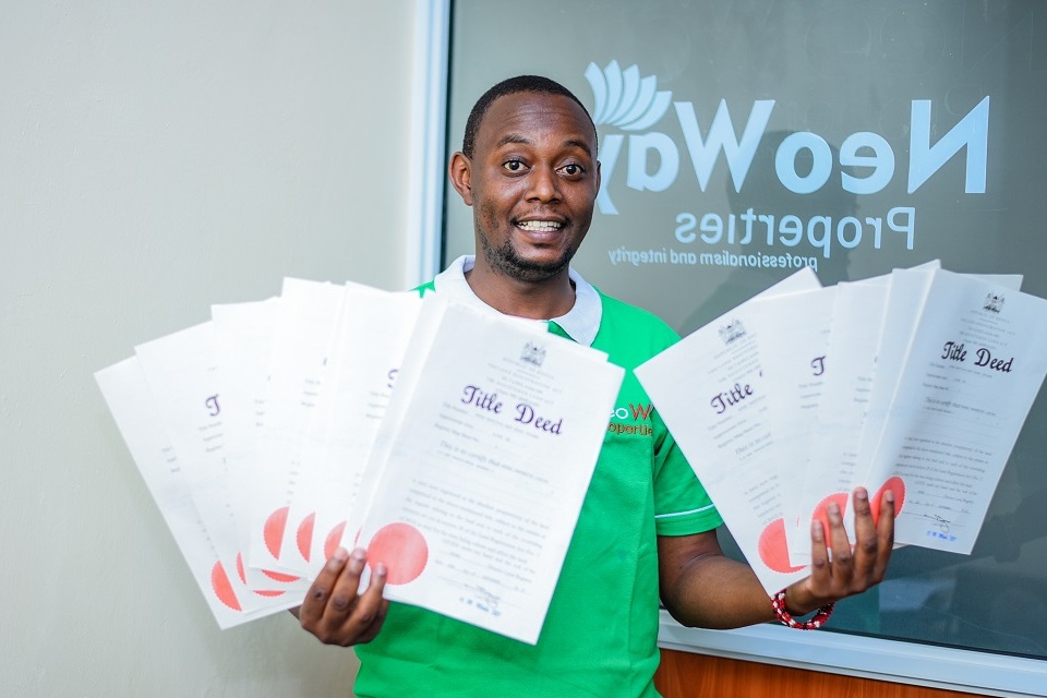 Neoway properties member holding Ready Title Deeds