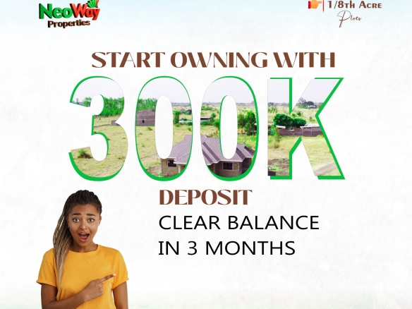 Start Owning land starting at 300k